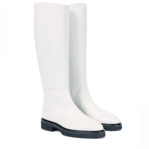 KHAITE
Derby leather knee-high boots